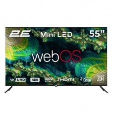 Телевізор 55" 2E MiniLED 4K 60Hz Smart WebOS Black Телевізор 55" 2E MiniLED 4K 60Hz Smart WebOS Black