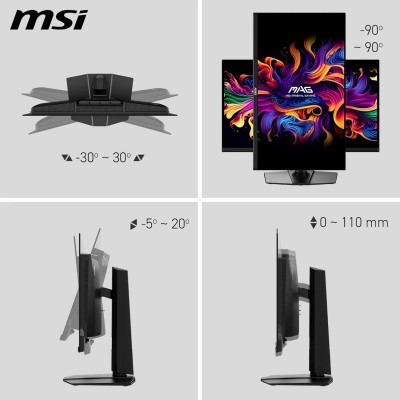 Монітор MSI 26.5" MAG 271QP-QD-X24 2xHDMI, DP, Audio, OLED, 2560x1440, 240Hz, 0.03ms, DCI-P3 99%, AdaptiveSync, HAS, HDR400 Монітор MSI 26.5" MAG 271QP-QD-X24 2xHDMI, DP, Audio, OLED, 2560x1440, 240Hz, 0.03ms, DCI-P3 99%, AdaptiveSync, HAS, HDR400