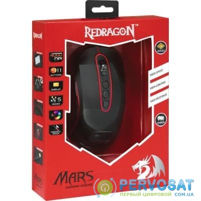 Мышка Redragon Mars TFT USB Black-Red (74846)