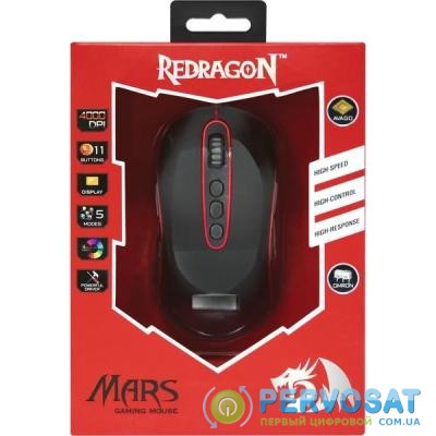 Мышка Redragon Mars TFT USB Black-Red (74846)