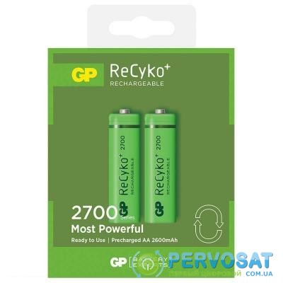 Аккумулятор GP AA R6 Recyko+ 2700mAh * 2 (270AAHCE-2GBE2)