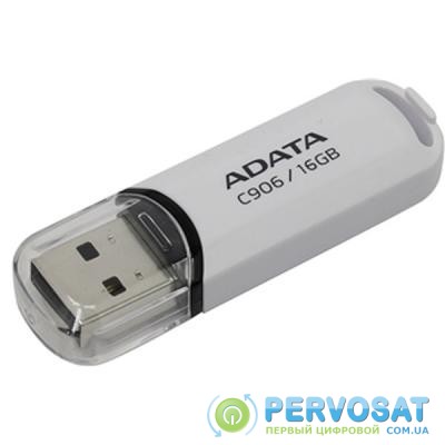 USB флеш накопитель ADATA 16Gb C906 White USB 2.0 (AC906-16G-RWH)