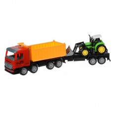 Машинка енерціонная Same Toy Super Combination Самоскид червоний з бульдозером 98-89Ut-1