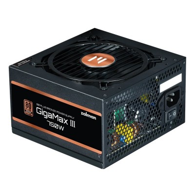 Блок живлення Zalman Gigamax 3  (750W), 88%, 80+ Bronze, 120мм, 1xMB 24pin(20+4), 2xCPU (8pin(4+4)+8pin), 3xMolex, 6xSATA, 4xPCIe 8pin(6+2), 1x12VHPWR, Semi Modular