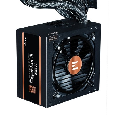 Блок живлення Zalman Gigamax 3  (750W), 88%, 80+ Bronze, 120мм, 1xMB 24pin(20+4), 2xCPU (8pin(4+4)+8pin), 3xMolex, 6xSATA, 4xPCIe 8pin(6+2), 1x12VHPWR, Semi Modular