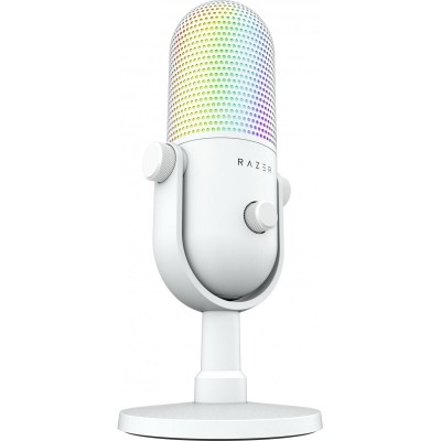 Мікрофон геймінговий Razer Seiren V3 Chroma, Uni, RGB, USB-A, 2м, білий