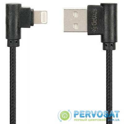 Дата кабель USB 2.0 AM to Lightning Pro Emperor Black Gelius (63247)