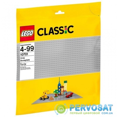 Конструктор LEGO Classic Строительная пластина серого цвета (10701)