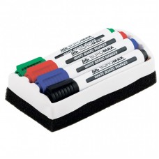 Маркер BUROMAX JOBMAX Board, SET*4шт+губка (BM.8800-84) Маркер BUROMAX JOBMAX Board, SET*4шт+губка (BM.8800-84)