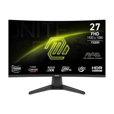 Монітор MSI 27" MAG 276CF-E20 2xHDMI, DP, Audio, VA, 200Hz, 0.5ms, sRGB 98%, CURVED, AdaptiveSync