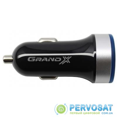 Зарядное устройство Grand-X Black 2USB 5V/2.4A (CH-06)