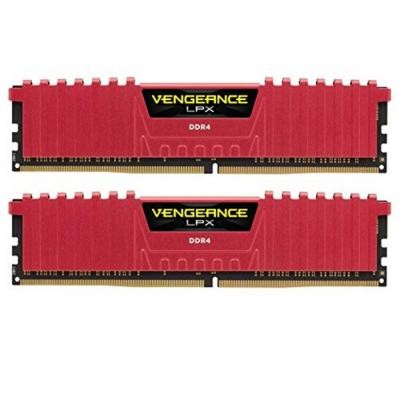 Модуль памяти для компьютера DDR4 32GB (2x16GB) 3200 MHz Vengeance LPX Red CORSAIR (CMK32GX4M2B3200C16R)