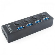 Концентратор GEMBIRD UHB-U3P4-22 4xUSB3.0 + БП (UHB-U3P4-22) Концентратор GEMBIRD UHB-U3P4-22 4xUSB3.0 + БП (UHB-U3P4-22)