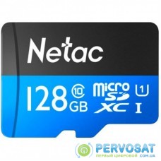 Карта памяти Netac 128GB microSDXC class 10 UHS-I P500 Standard (NT02P500STN-128G-R)