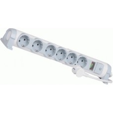 Мережевий фільтр Legrand 6XSchuko, 3Gх1,5 мм, 3м, білий, комфорт та безпека Мережевий фільтр Legrand 6XSchuko, 3Gх1,5 мм, 3м, білий, комфорт та безпека