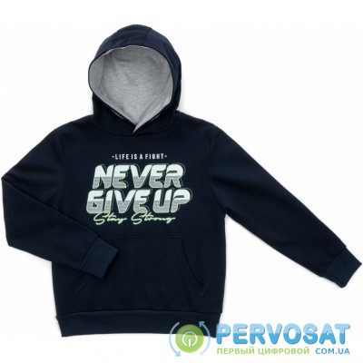 Кофта Breeze "NEVER GIVE UP" (15924-176B-blue)