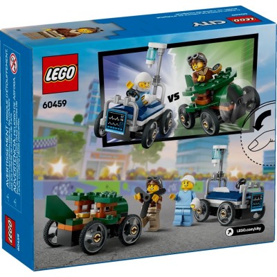 Конструктор LEGO City «Літак проти лікарняного ліжка» Набір для перегонів