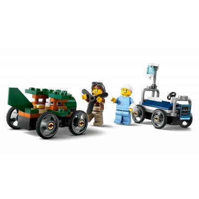 Конструктор LEGO City «Літак проти лікарняного ліжка» Набір для перегонів
