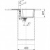 Мийка кухонна Franke Urban, фраграніт, прямокутник, з крилом, 620х500х220мм, чаша - 1, врізна, оборотна, UBG 611-62, чорний матовий
