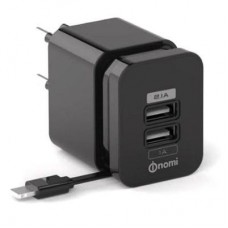Зарядний пристрій Nomi HC05213 2*USB 2.1A Black (173968)