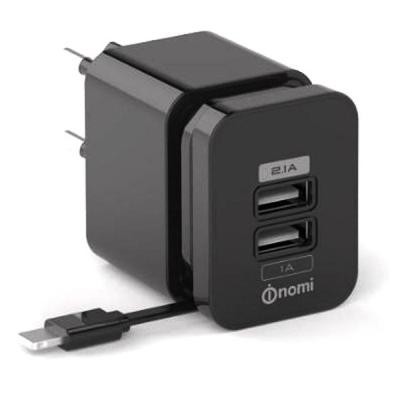 Зарядное устройство Nomi HC05213 2*USB 2.1A Black (173968)