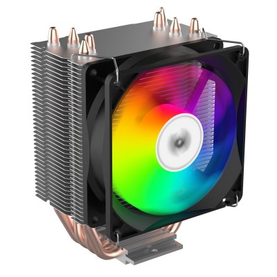 Процесорний кулер 2E GAMING Air Cool AC90D4-ARGB, LGA1700, 1200, 115x, 1366, AM5, AM4, AM3, AM3+, 4pin PWM, 3pin +5VARGB, TDP 130W