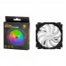 Корпусний вентилятор 2E GAMING AIR COOL (ACF120PW-RGB), 120мм, 2510-4PIN, білі лопаті, чорна рамка