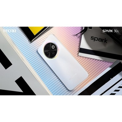 Смартфон TECNO Spark 30C (KL5n) 6.67&quot; 4/128ГБ, 2SIM, 5000мА•год, Orbit White