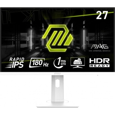 Монітор MSI 27" MAG 274PFW 2xHDMI, DP, Audio, IPS, 180Hz, 1ms, sRGB 117%, AdaptiveSync, HAS, білий