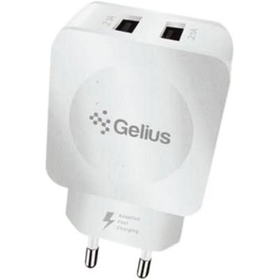 Зарядное устройство Gelius Ultra Prime GU-HC02 2USB 2.1A White (00000074894)