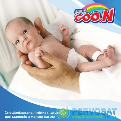 Подгузник GOO.N для новорожденных до 5 кг размер SS на липучках 90 шт (843152)