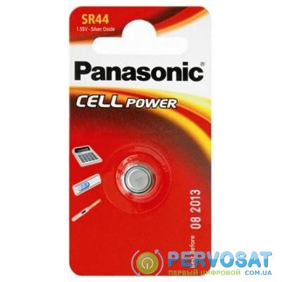 Батарейка Panasonic SR44 * 1 Silver Oxide (SR-44EL/1B)
