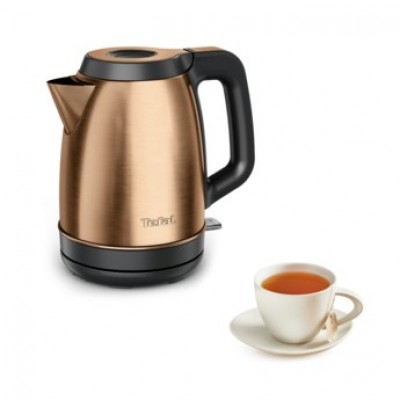 Електрочайник Tefal Coppertinto 1.7л, Strix, нержавіюча сталь, бронзовий