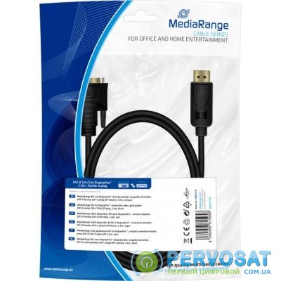Кабель мультимедийный DVI to DisplayPort 2.0m MediaRange (MRCS131)