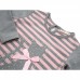 Платье Breeze в полоску с котиком (8185-110G-pink)
