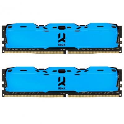 Модуль памяти для компьютера DDR4 16GB (2x8GB) 3000 MHz IRDM Blue GOODRAM (IR-XB3000D464L16S/16GDC)