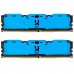 Модуль памяти для компьютера DDR4 16GB (2x8GB) 3000 MHz IRDM Blue GOODRAM (IR-XB3000D464L16S/16GDC)