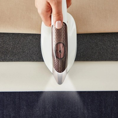 Прасувальна система Tefal IXEO Vision, 2200Вт, 1200мл, паровий удар -200гр, верт. відпарювання, керам. підошва, білий