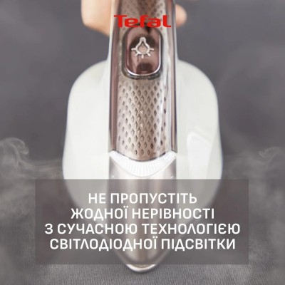 Прасувальна система Tefal IXEO Vision, 2200Вт, 1200мл, паровий удар -200гр, верт. відпарювання, керам. підошва, білий