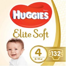 Підгузок Huggies Elite Soft 4 (8-14 кг) 132 шт (5029054566220) Підгузок Huggies Elite Soft 4 (8-14 кг) 132 шт (5029054566220)