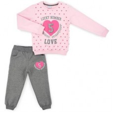 Спортивний костюм Breeze із серцем (9347-134G-pink) Спортивний костюм Breeze із серцем (9347-134G-pink)