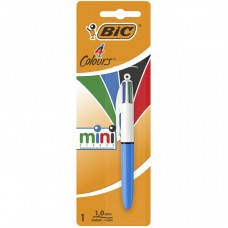 Ручка кулькова Bic 4 in 1 Colours Mini, блакитна (bc895956) Ручка кулькова Bic 4 in 1 Colours Mini, блакитна (bc895956)