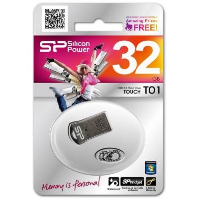 USB флеш накопитель Silicon Power 32GB Touch T01 USB 2.0 (SP032GBUF2T01V1K)