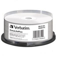 Диск BD Verbatim DL 50Gb 6x Cake 25 Printable (43749) Диск BD Verbatim DL 50Gb 6x Cake 25 Printable (43749)