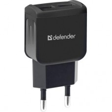 Зарядний пристрій Defender EPA-13 black, 2xUSB, 5V/2.1A, package (83840) Зарядний пристрій Defender EPA-13 black, 2xUSB, 5V/2.1A, package (83840)