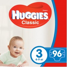 Підгузок Huggies Classic 3 Giga 96 шт (5029053547282) Підгузок Huggies Classic 3 Giga 96 шт (5029053547282)