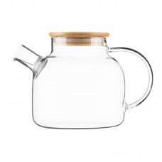 Заварник Ardesto Midori, 1200 мл, боросилікатне скло, бамбук Заварник Ardesto Midori, 1200 мл, боросилікатне скло, бамбук