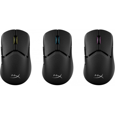 Миша HyperX Pulsefire SAGA PRO, RGB, USB-A/WL/BT, чорний
