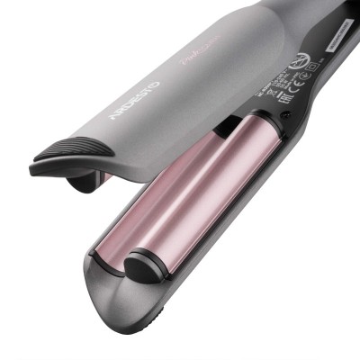 Плойка для завивки волосся Ardesto Pink Touch, 55Вт, 100-200C, кераміка, сірий+рожевий