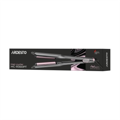 Плойка для завивки волосся Ardesto Pink Touch, 55Вт, 100-200C, кераміка, сірий+рожевий
